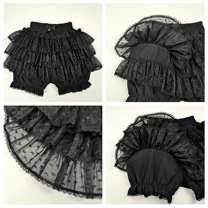 lace skirt, lace shorts, kawaii skirt, japanese skirt