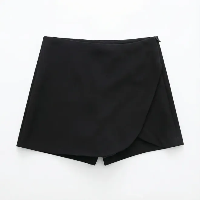 skorts, women shorts, mini skirt shorts, asymmetric skort