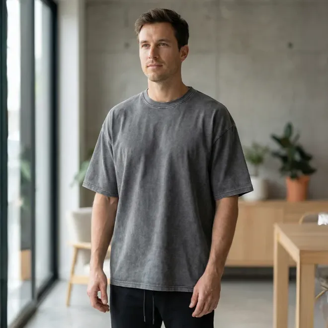 mens t shirt, oversized t shirt, cotton t shirt, vintage t shirt, washed t shirt, loose t shirt, casual t shirt, breathable t shirt