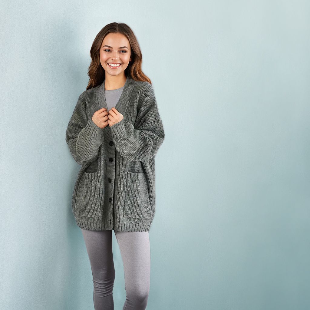 women cardigan, knitted cardigan, oversized cardigan, winter cardigan, loose cardigan, button cardigan