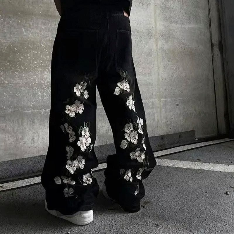 baggy jeans, wide leg jeans, wide leg pants, men jeans