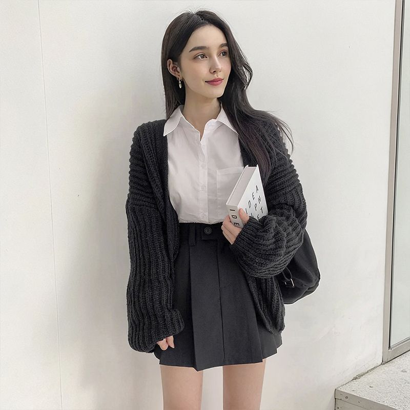 women cardigan, knitted cardigan, oversized cardigan, loose cardigan