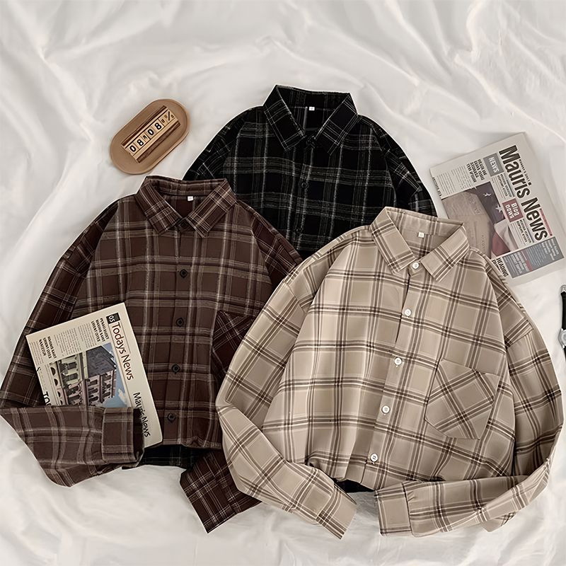 plaid shirt, oversized plaid shirt, vintage plaid shirt, retro plaid shirt